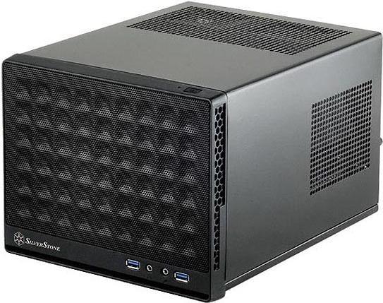 SilverStone SST-SG13B-C Sugo 13, Mini-ITX case, Mesh Front Panel, USB Type C - juodas