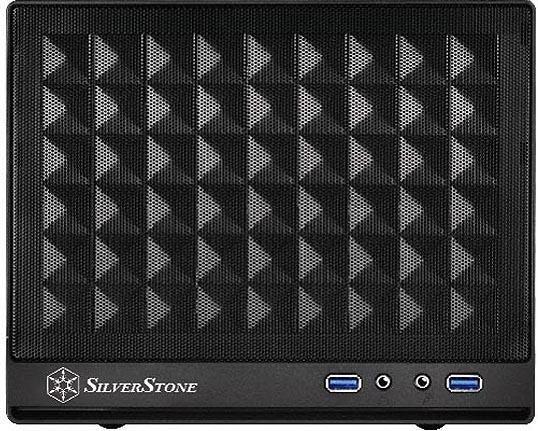 SilverStone SST-SG13B-C Sugo 13, Mini-ITX case, Mesh Front Panel, USB Type C - juodas