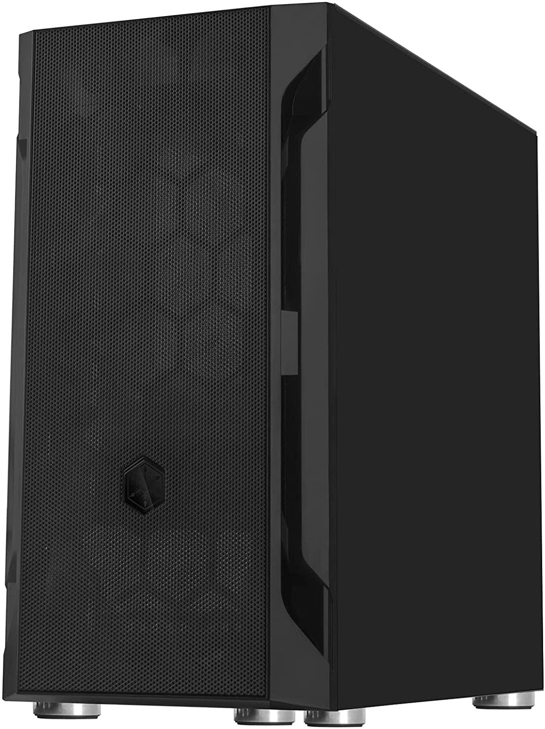 „SilverStone Fara H1M Micro–ATX“ korpusas – juoda