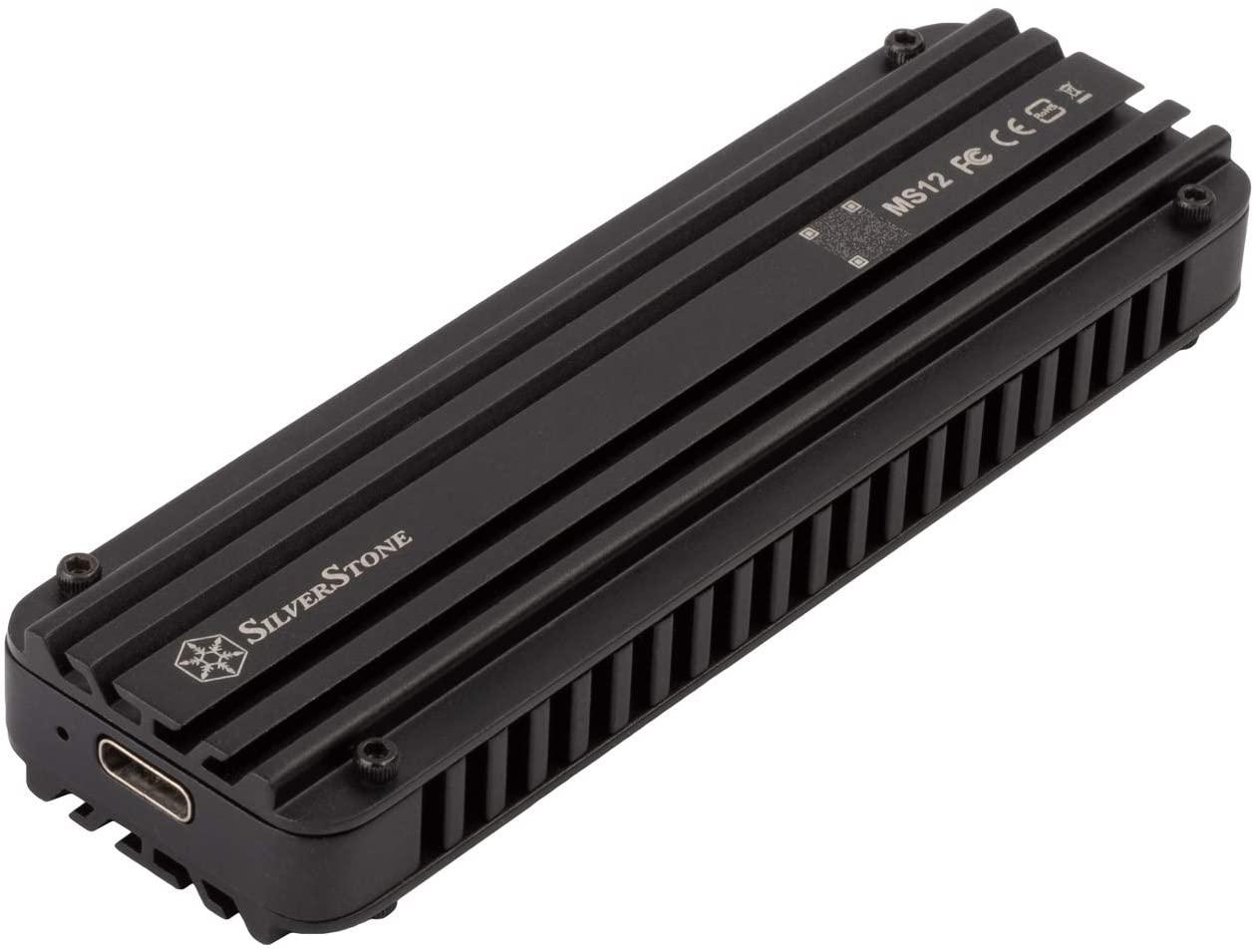 „SilverStone M.2 PCIe NVMe“ – USB-C 3.2 Gen 2x2 MS12 (ST-MS12)