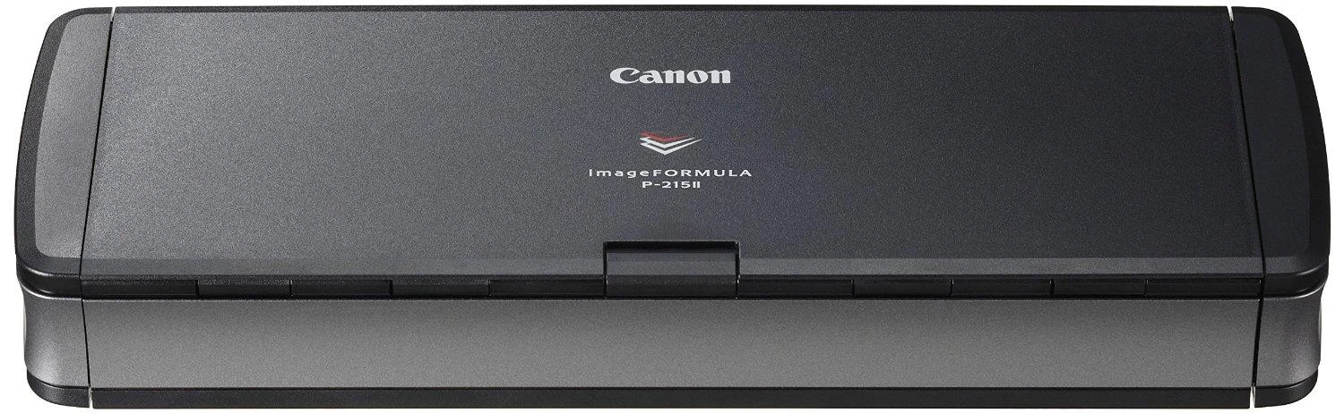 Skeneris CANON P-215II dokumentų skaitytuvas A4 600pdi dvipusis 20 lapų ADF 15 ppm palaikymas Kortelių nuskaitymas, skirtas Windows ir Mac USB