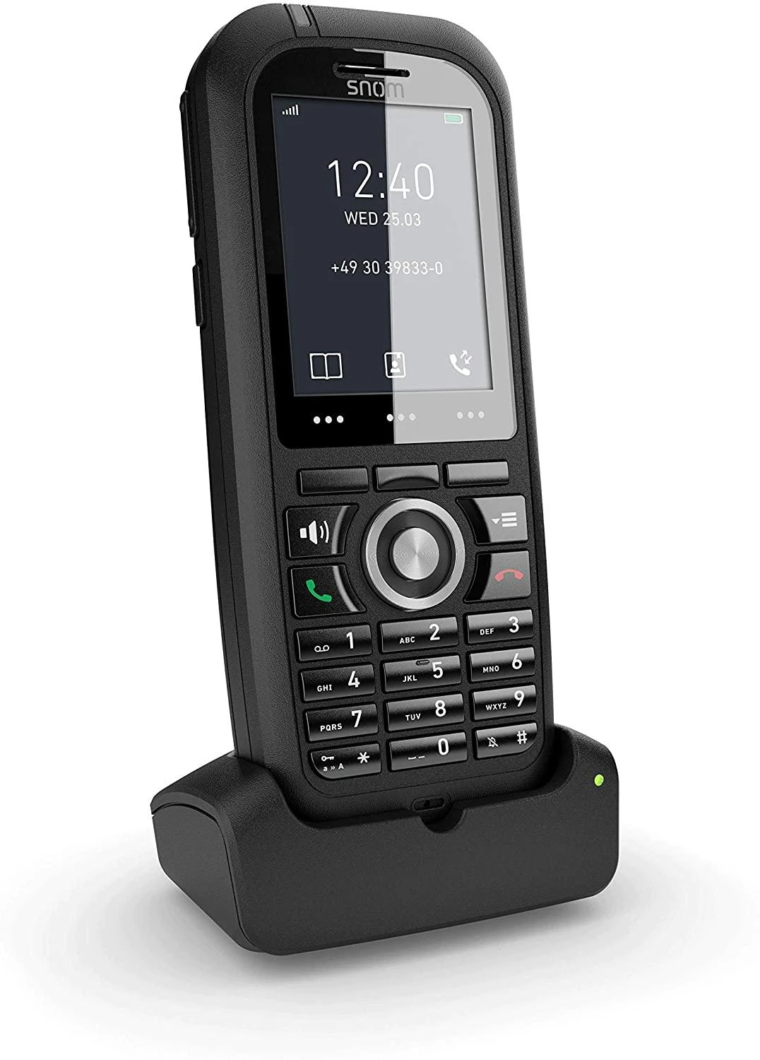 SNM Snom M80 DECT telefono ragelis Skambintojo ID Juoda