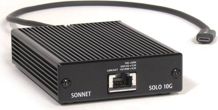 Sonnet Solo 10G TB3 zu 10GB Base-T, LAN-Adapteris