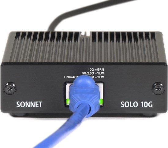 Sonnet Solo 10G TB3 zu 10GB Base-T, LAN-Adapteris