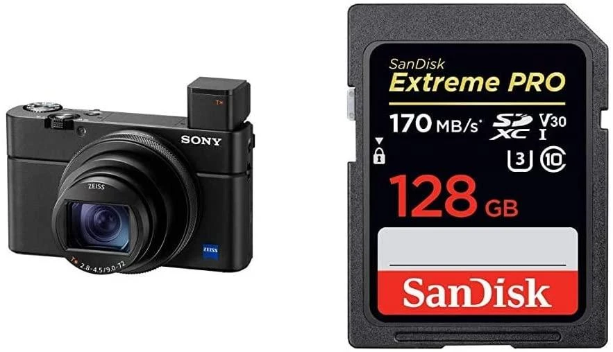 Sony DSCRX100M7.CE3 20.1 MP, Optical zoom 8.0 x, Digital zoom 121 x, ISO 25600, Jutiklinis ekranas, Ekranas diagonal 3.0 ", Wi-Fi, Focus 0.08m - ∞, Video recording, Juodas