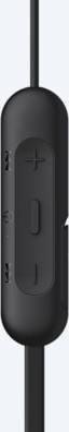 Belaidės į ausį įdedamos ausinės Sony WI-C200B, juodos