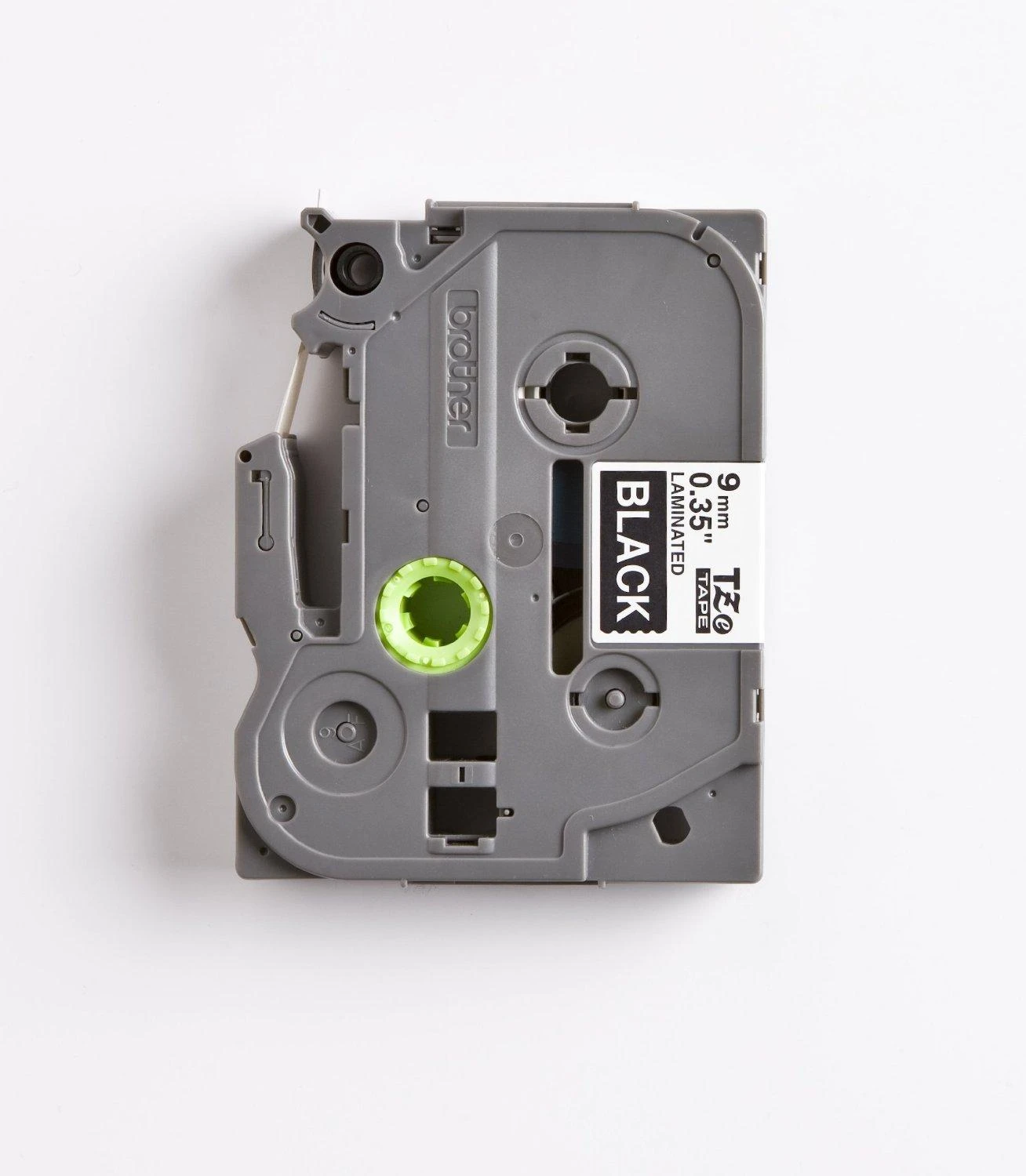 Brother | TZe-325 Laminated Tape | Baltas on Juodas | TZe | 8 m | 9 cm
