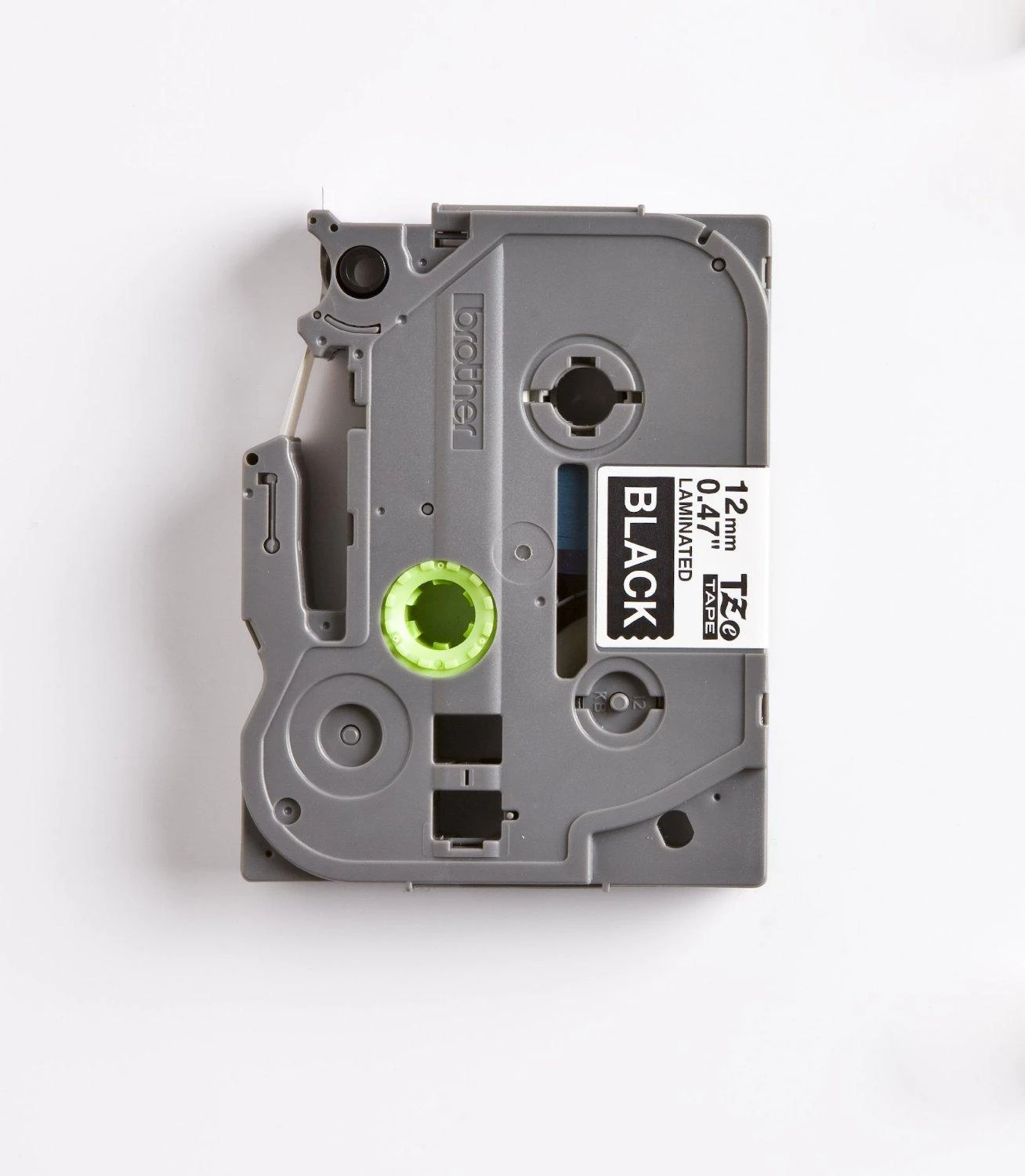 Brother | TZe-335 Laminated Tape | Baltas on Juodas | TZe | 8 m | 1.2 cm