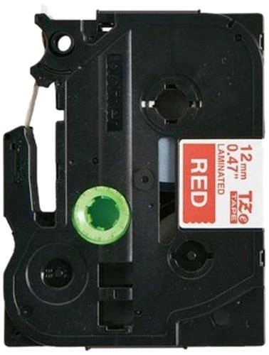 Brother | TZe-435 Laminated Tape | Baltas on Raudona | TZe | 8 m | 1.2 cm