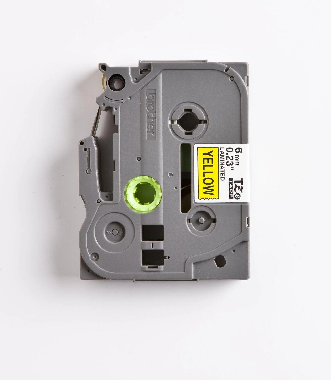 Brother | TZe-611 Laminated Tape | Juodas on Geltona | TZe | 8 m | 6 cm