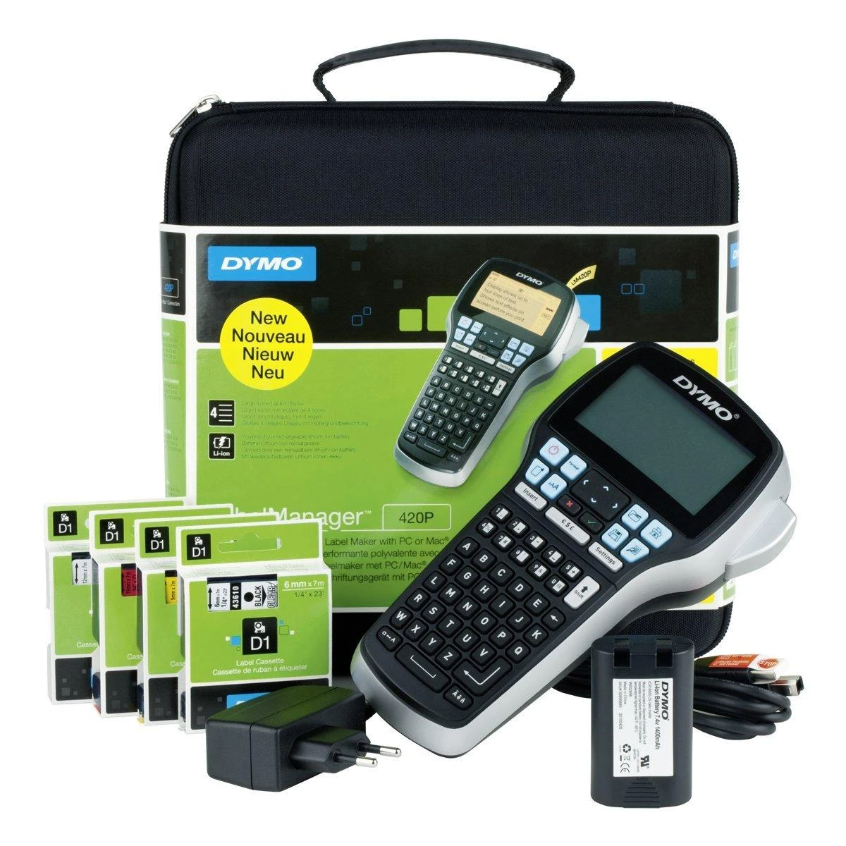 DYMO LabelManager 420P Etikečių Spausdintuvas (S0915480) - Case Kit