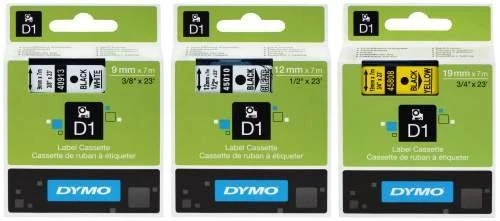 Juostelė DYMO D1 9mm x 7m, mėlyna ant balto / S0720690 40914