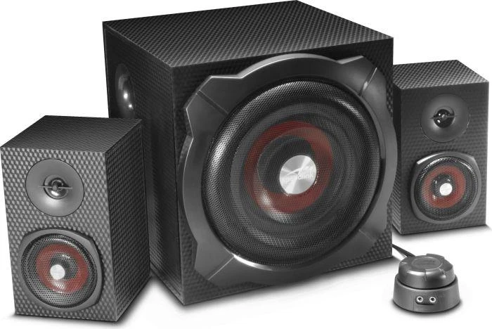 Kompiuterio kolonėlės Speedlink kolonėlė GRAVITY CARBON RGB. 2.1 System. sw retail