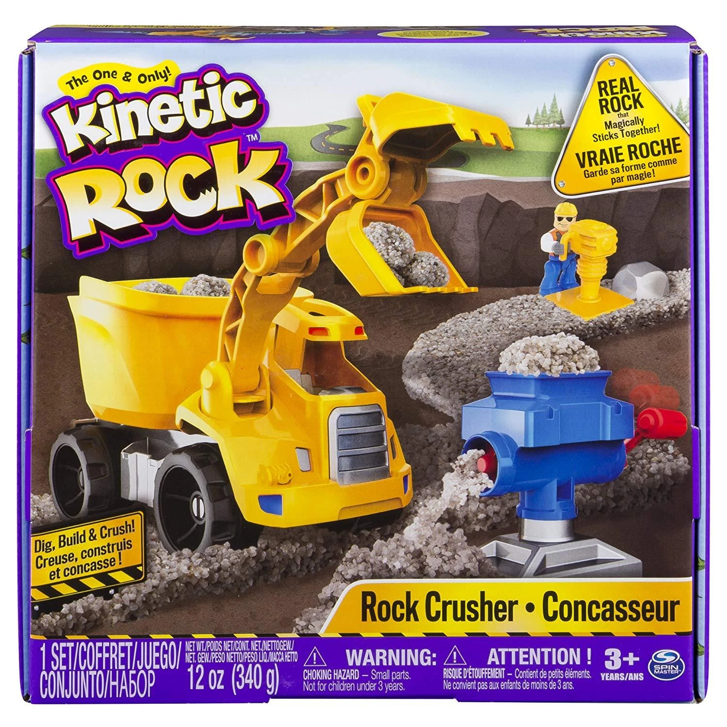 Spin Master Kinetic Sand Kinetinis smėlis – kasimo ir griovimo rinkinys (6044178)