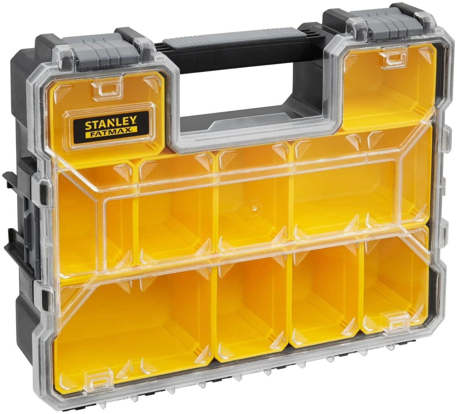STANLEY® FATMAX® 10 skyrelių profesionalus organizatorius su plastikiniais fiksatoriais (1-97-521)