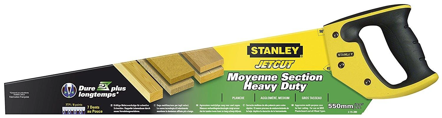 Rankinis pjūklas Stanley Dynagrip Jet-Cut SP; 550 mm medienai