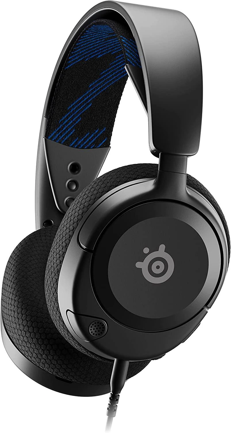 Ausinės žaidimams su mikrofonu SteelSeries Arctis Nova 1P Over-Ear, Juodos spalvos
