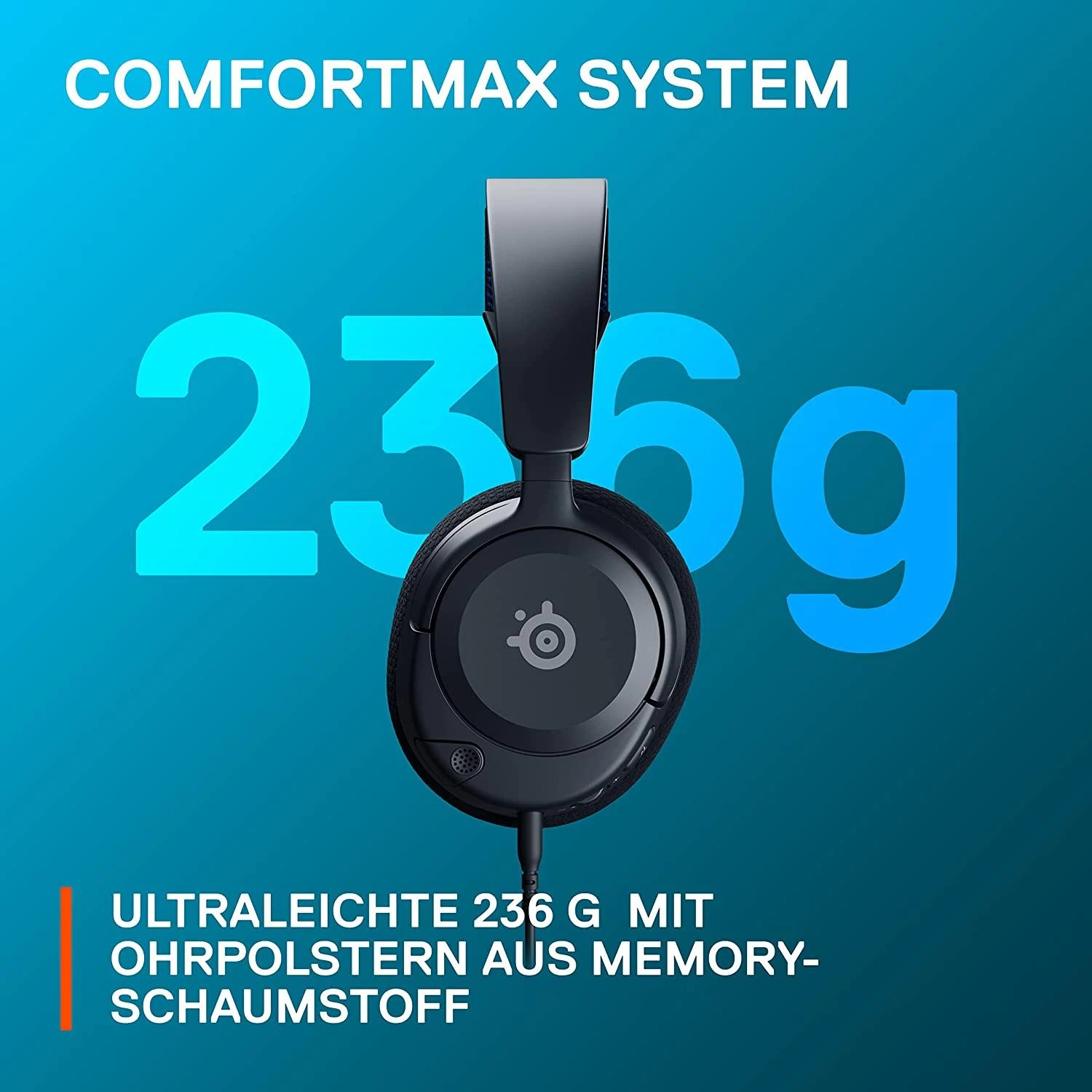 Ausinės žaidimams su mikrofonu SteelSeries Arctis Nova 1P Over-Ear, Juodos spalvos