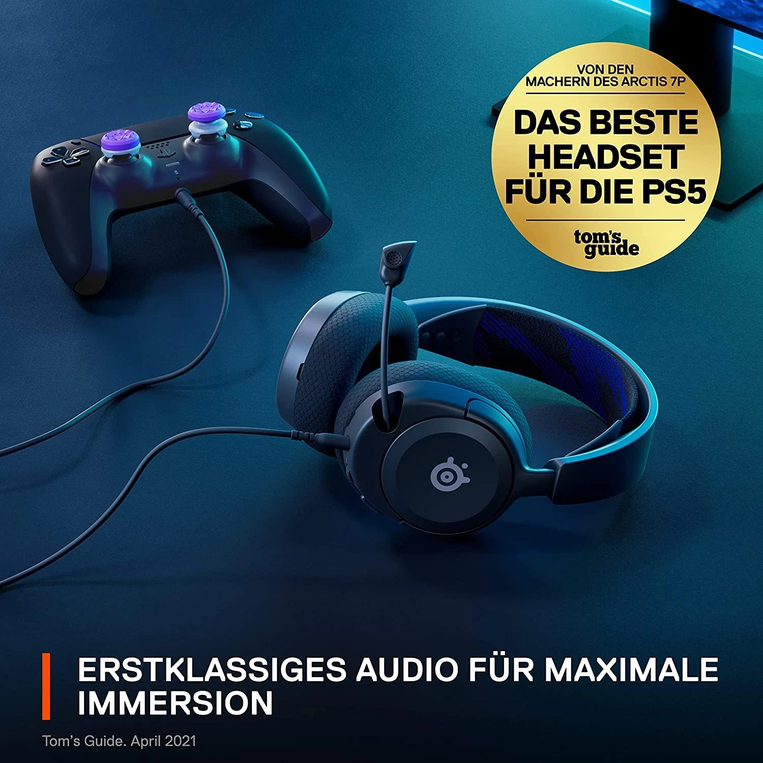 Ausinės žaidimams su mikrofonu SteelSeries Arctis Nova 1P Over-Ear, Juodos spalvos