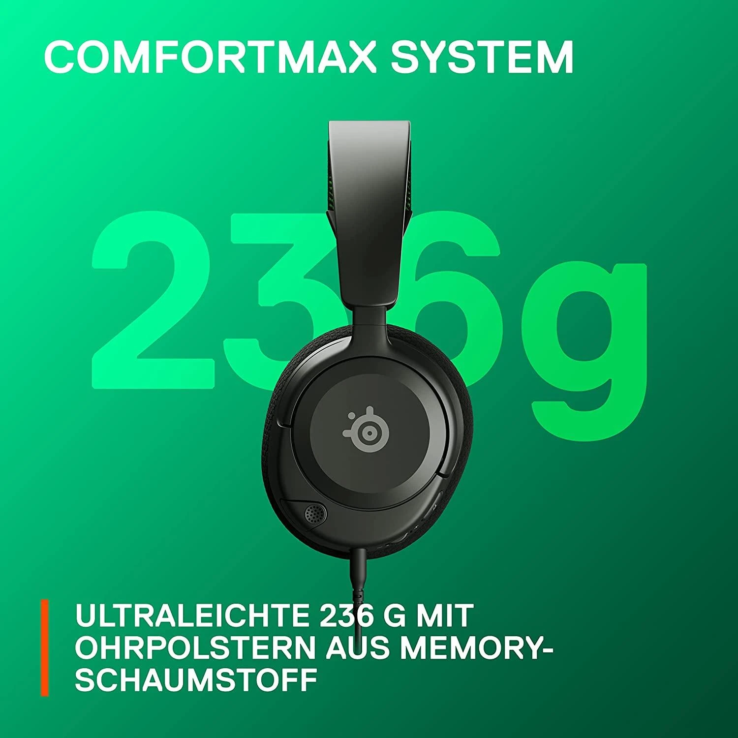 Ausinės žaidimams su mikrofonu SteelSeries Arctis Nova 1X Over-Ear, Juodos spalvos