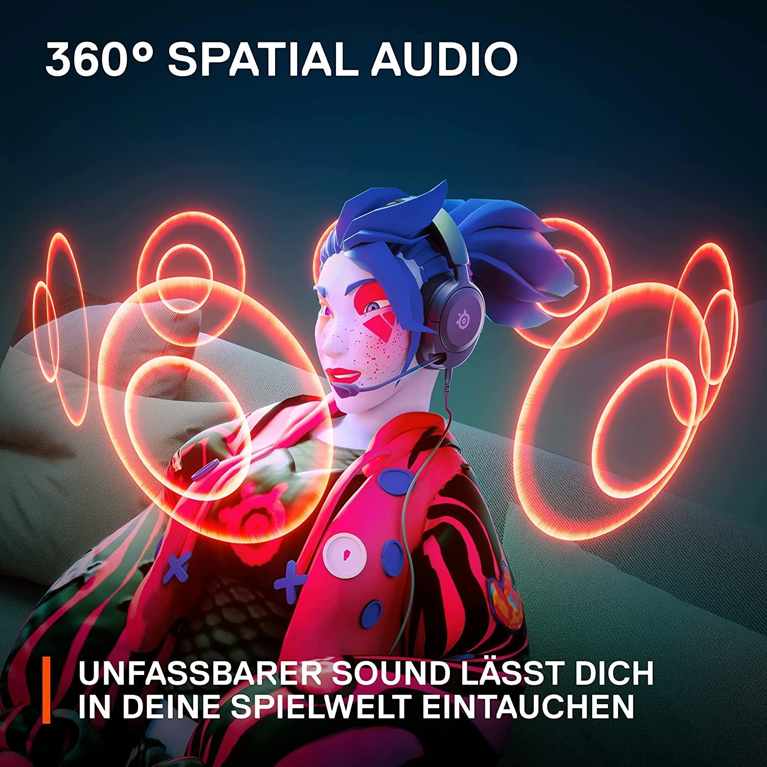 Ausinės žaidimams su mikrofonu SteelSeries Arctis Nova 1X Over-Ear, Juodos spalvos
