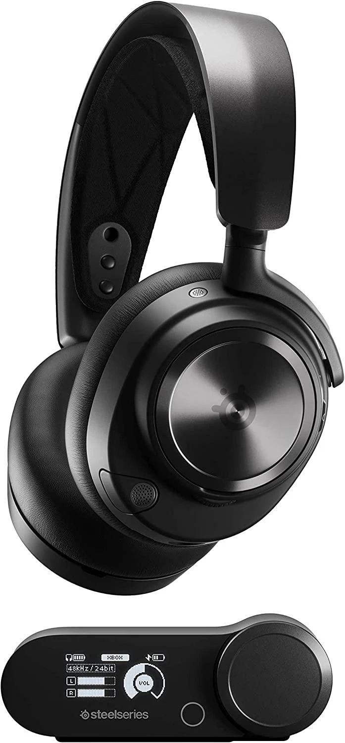 Belaidės ausinės žaidimams SteelSeries Arctis Nova Pro Wireless X, Juodos spalvos