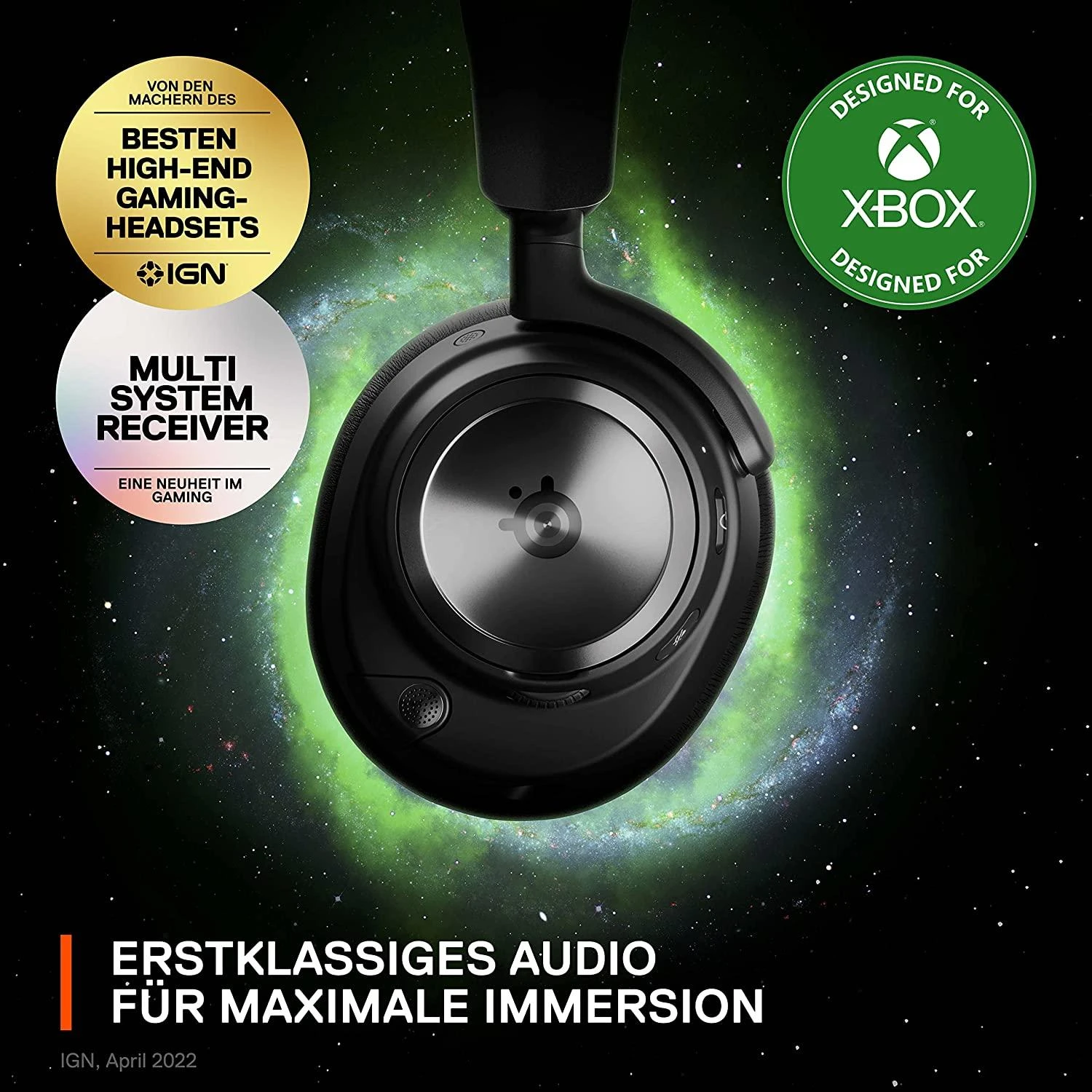 Belaidės ausinės žaidimams SteelSeries Arctis Nova Pro Wireless X, Juodos spalvos