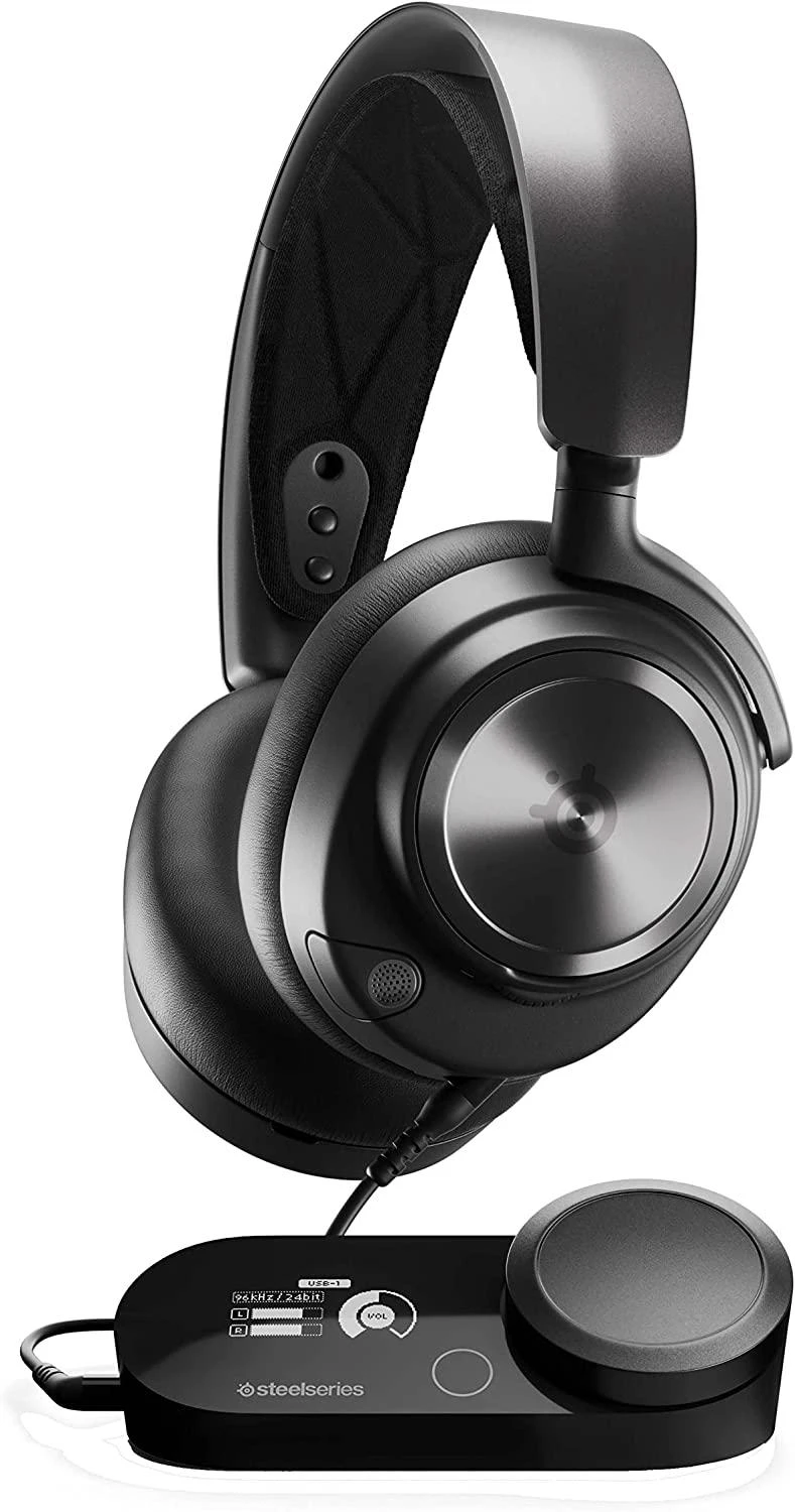 Ausinės žaidimams SteelSeries Arctis Nova Pro, Skirta PC ir PlayStation, Juodos spalvos