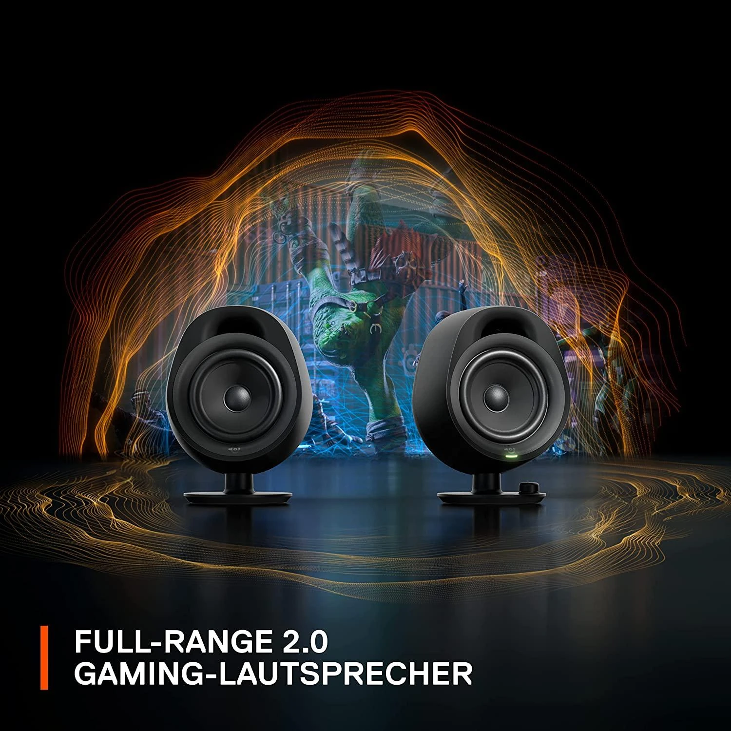 Kompiuterio kolonėlės SteelSeries Arena 3, Juodos spalvos