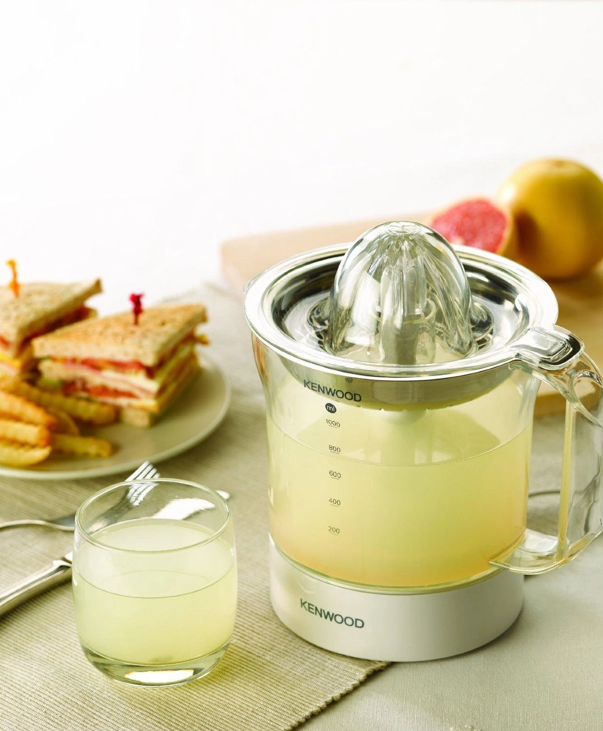 KENWOOD citrusinių vaisių sulčiaspaudė JE290A, 40W, nerūdijančio plieno filtras