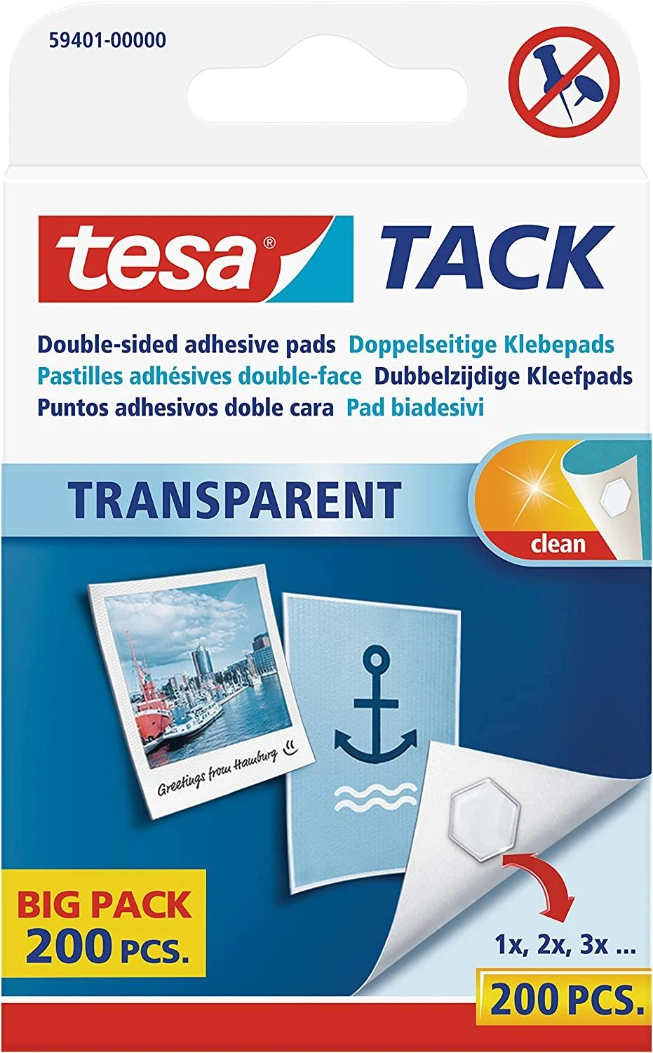 Tesa Powerstrips plakatų lipnios juostelės didelėje pakuotėje