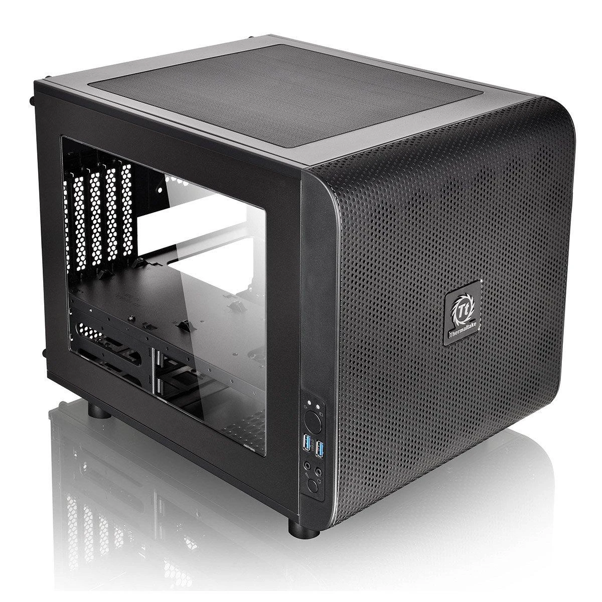 Korpusas Thermaltake Core V21 microATX Window Juodas