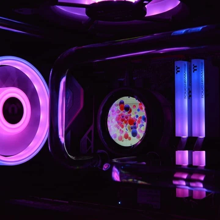Thermaltake Pacific mx2 ultra vandens aušinimo procesoriaus vandens blokas, varinis, 2,1 lcd temperatūros jutiklis