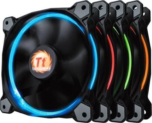 THERMALTAKE Riing 12 LED RGB 3er rinkinys didelio našumo važiuoklės ventiliatorius 3 dalys 120x120x25mm RGB LED Triukšmas 18,7 dBA su LNC