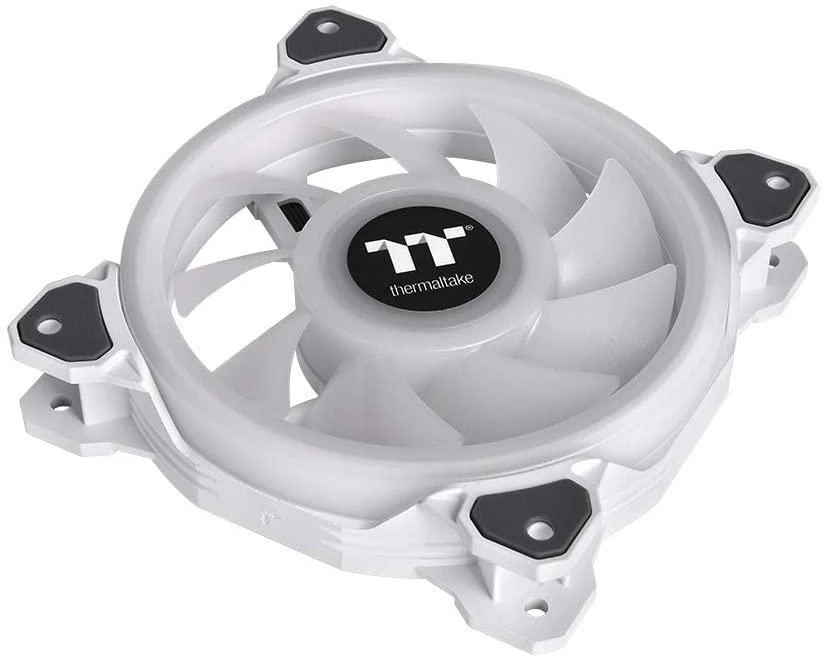 Ventiliatorius Thermaltake Riing Quad 12 RGB TT Premium Edition 3 pakuotės + HUB baltas (CL-F100-PL12SW-A)