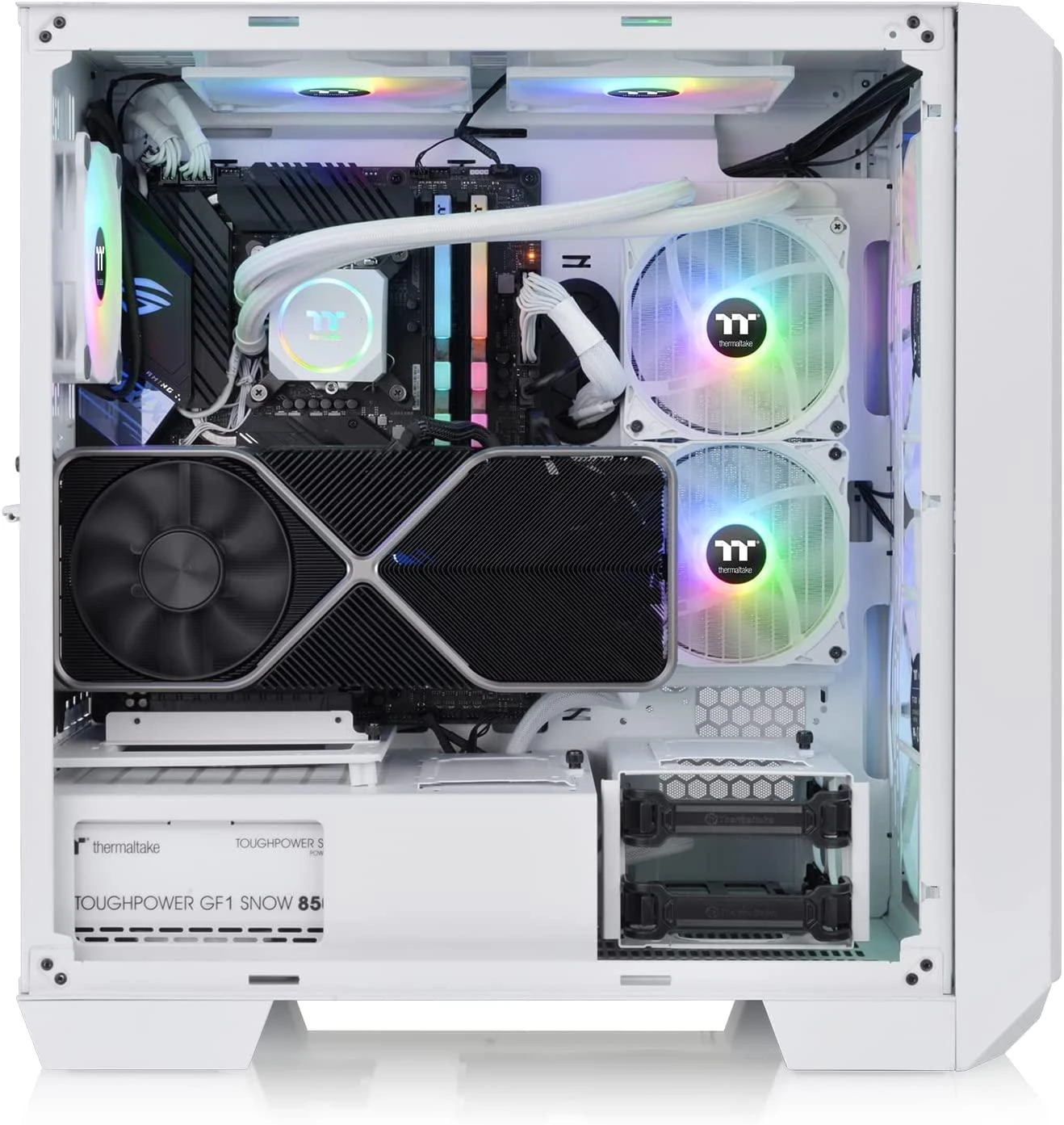 MIDI Thermaltake View 300 MX ARGB Snow Baltas