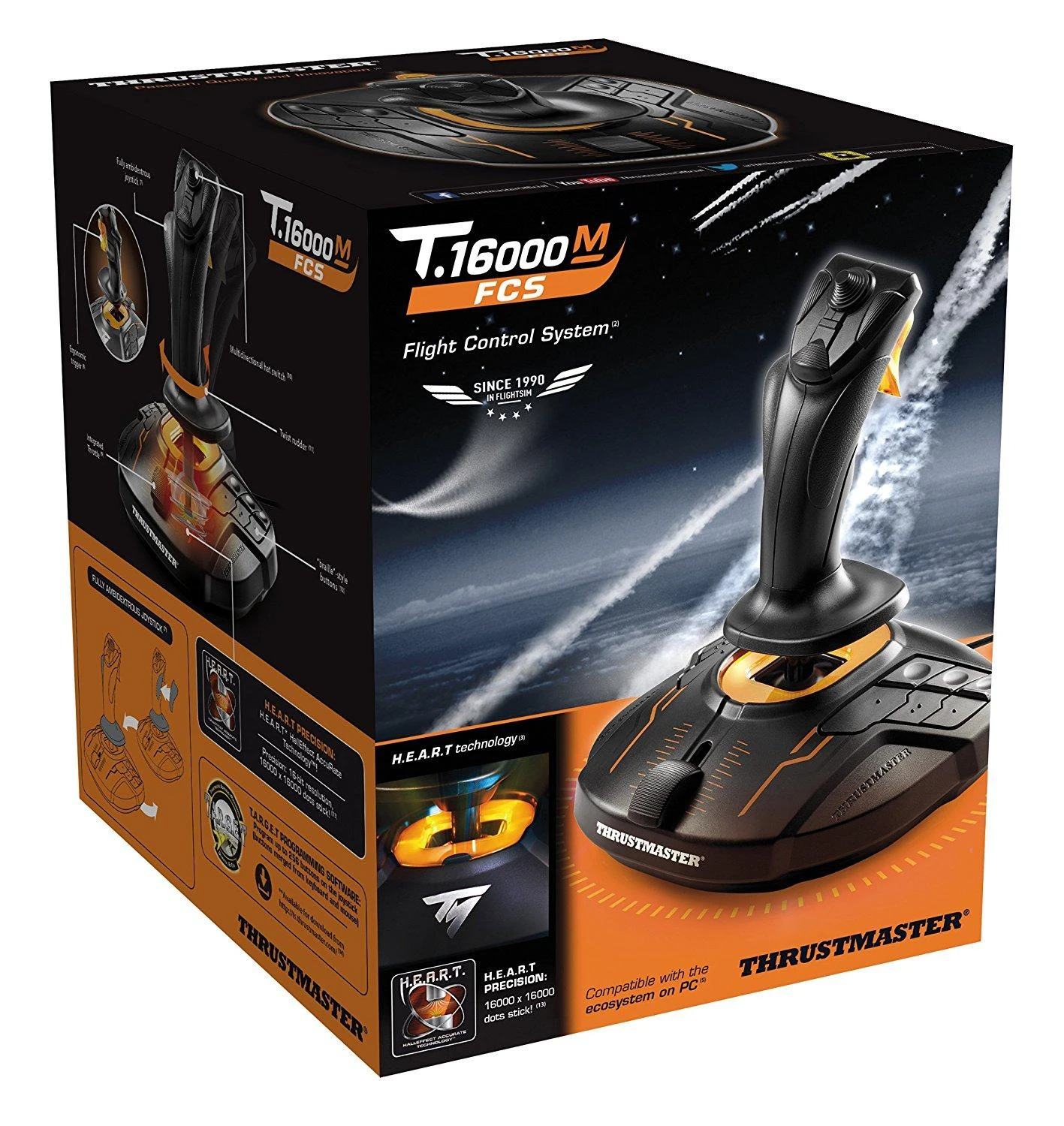 Vairalazdė Thrustmaster T.16000M FCS, juoda