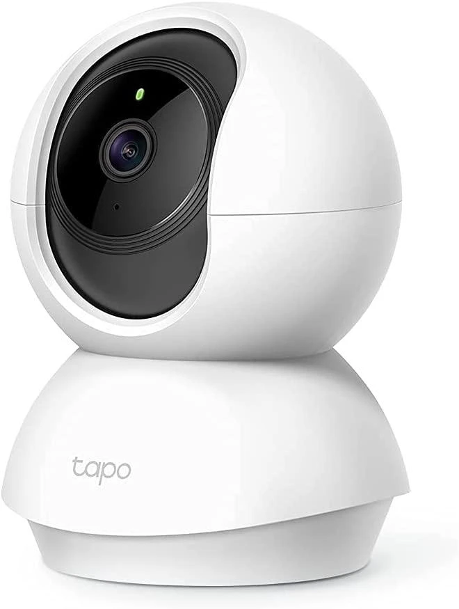 TP-LINK Pan/Tilt namų apsaugos WiFi kamera su dienos/nakties vaizdu, 1080p FHD, Micro SD kortelių talpa iki 128 GB, H.264 vaizdo įrašas, 360/114 žiūrėjimo kampas.