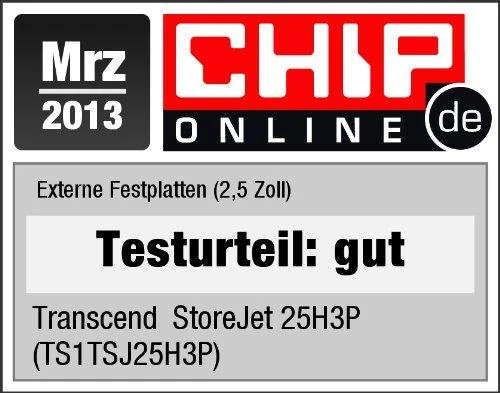 Išorinis kietasis diskas Transcend 25H3P 2.5'' 1TB USB3, Triguba smūgių slopinimo sistema