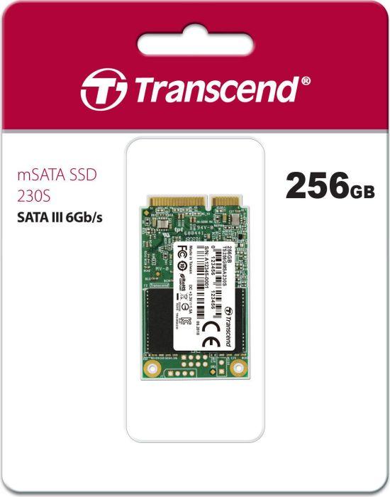TRANSCEND 256GB mSATA SSD SATA3 3D TLC