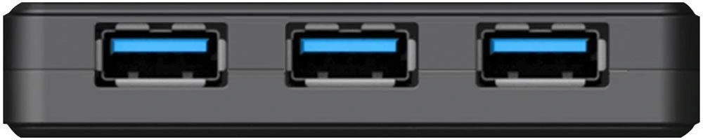 TRANSCEND USB 3.0-Hub su greito įkrovimo lizdu, skirtu oa de iPad Juodas