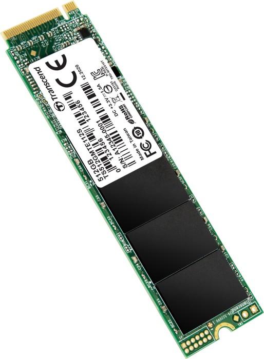 TRANSCEND 112S 512 GB PCIe Gen3x4 M.2 2280 M-Key 3D TLC be DRAM