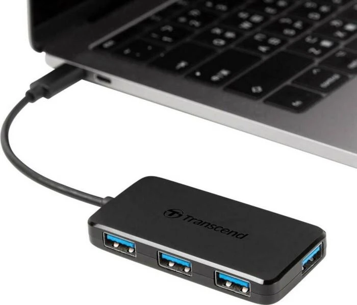 TRANSCEND USB 3.1 C tipo 4 prievadų šakotuvas