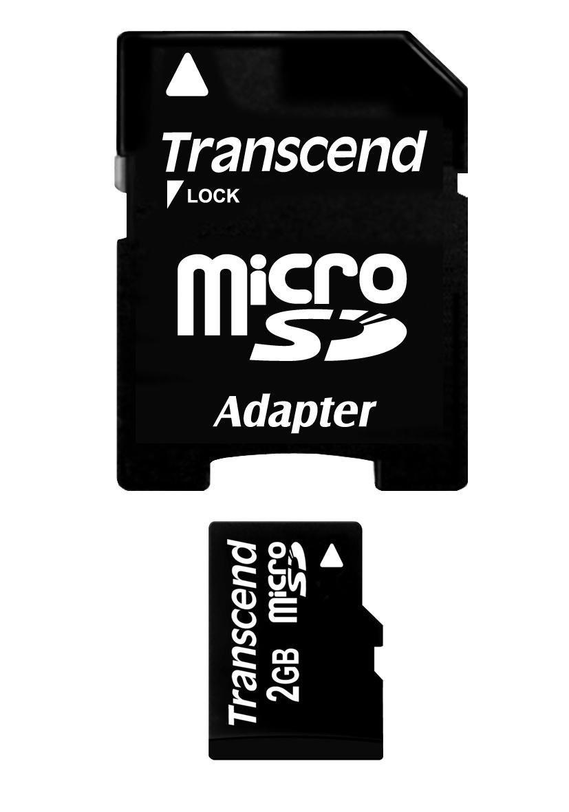 TRANSCEND 2GB Micro SD atminties kortelė