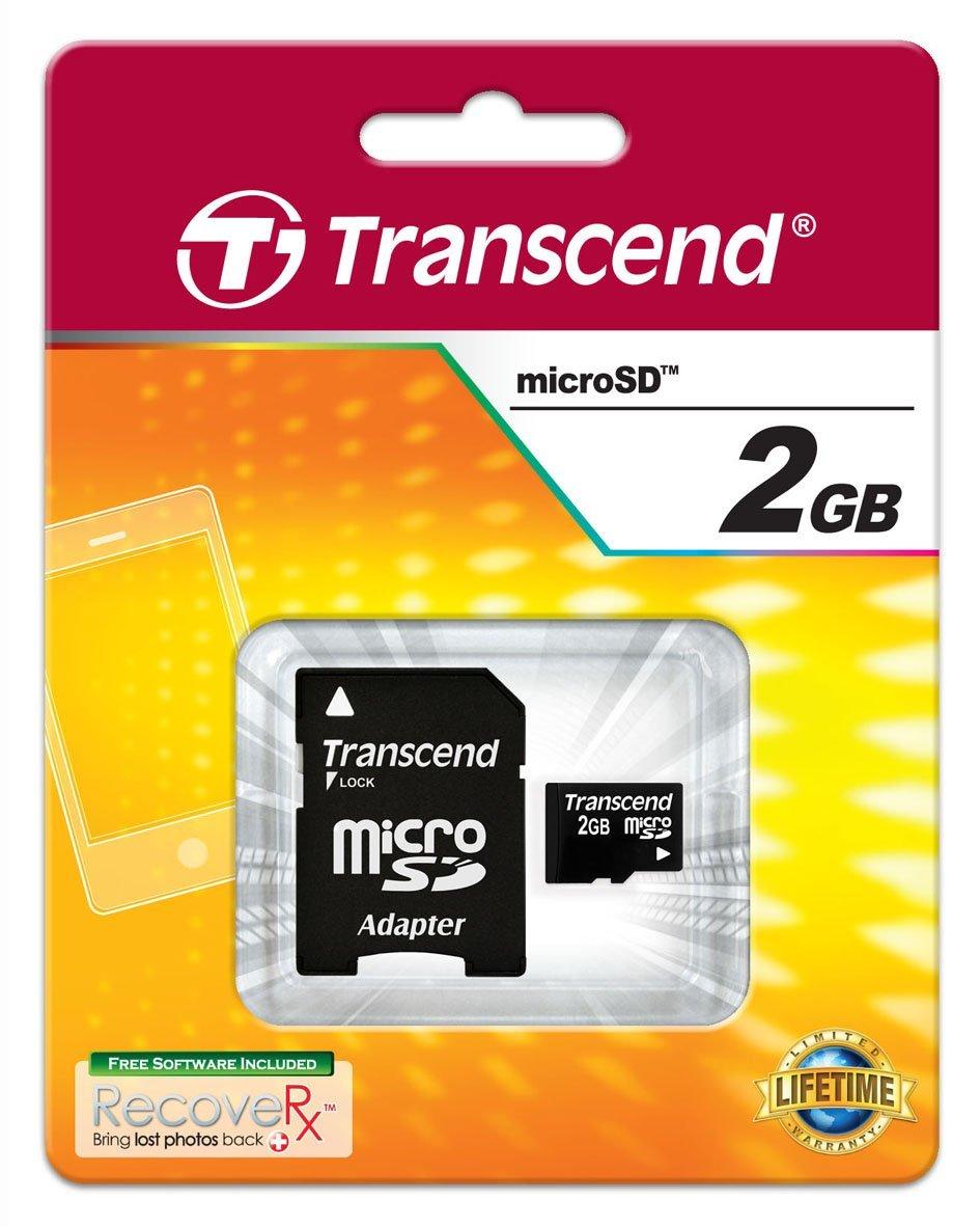 TRANSCEND 2GB Micro SD atminties kortelė