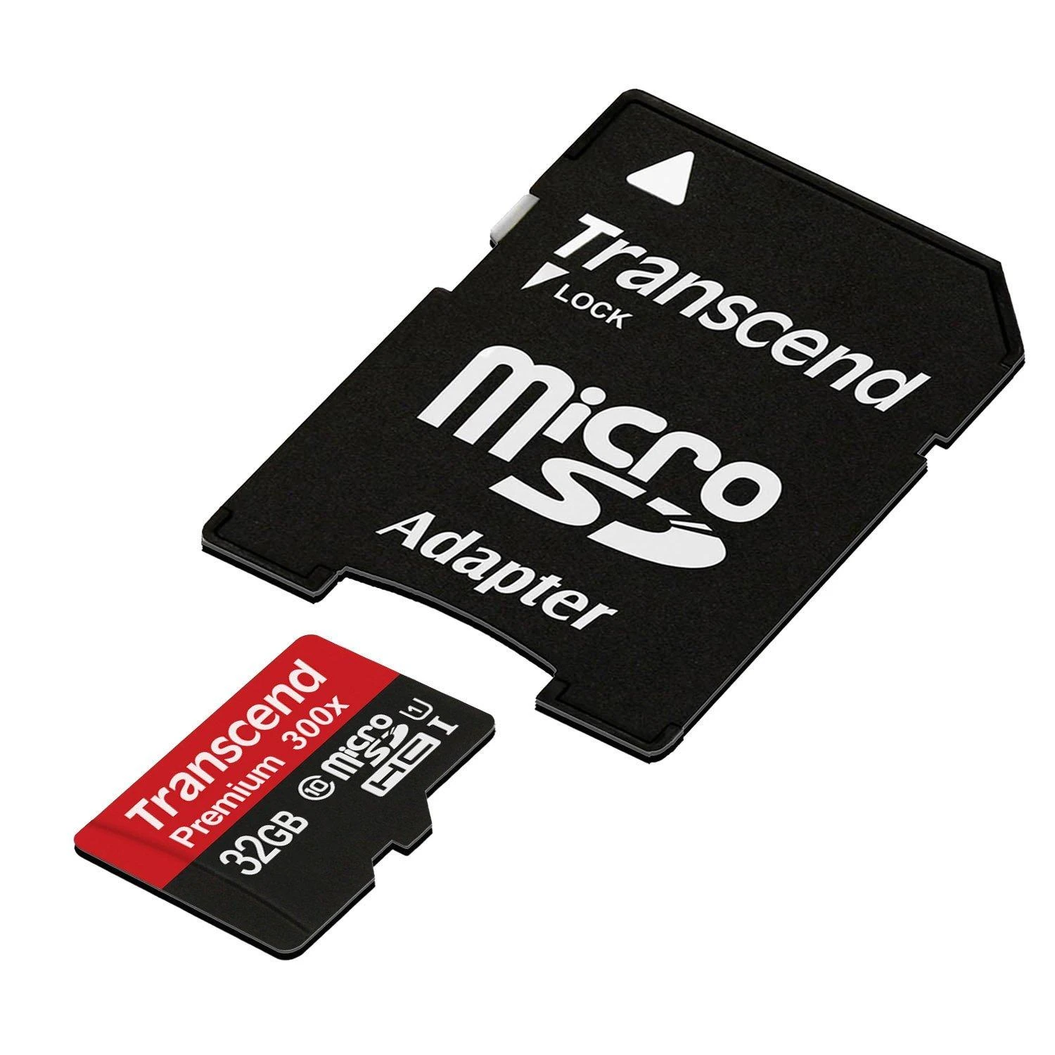 Atminties kortelė TRANSCEND 32GB Micro SDHC Class 10 UHS-I su adapteriu
