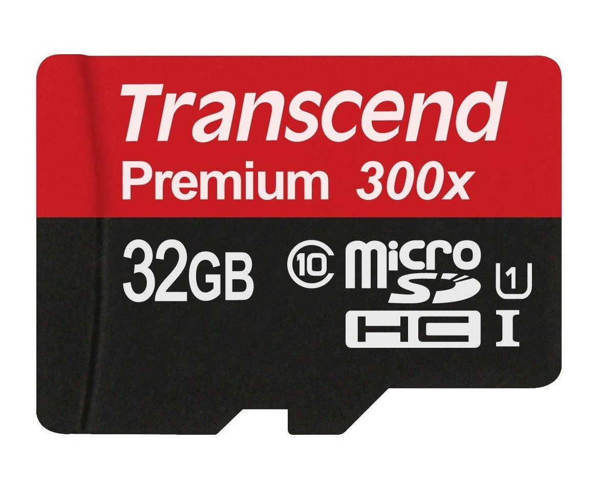 Atminties kortelė TRANSCEND 32GB Micro SDHC Class 10 UHS-I su adapteriu