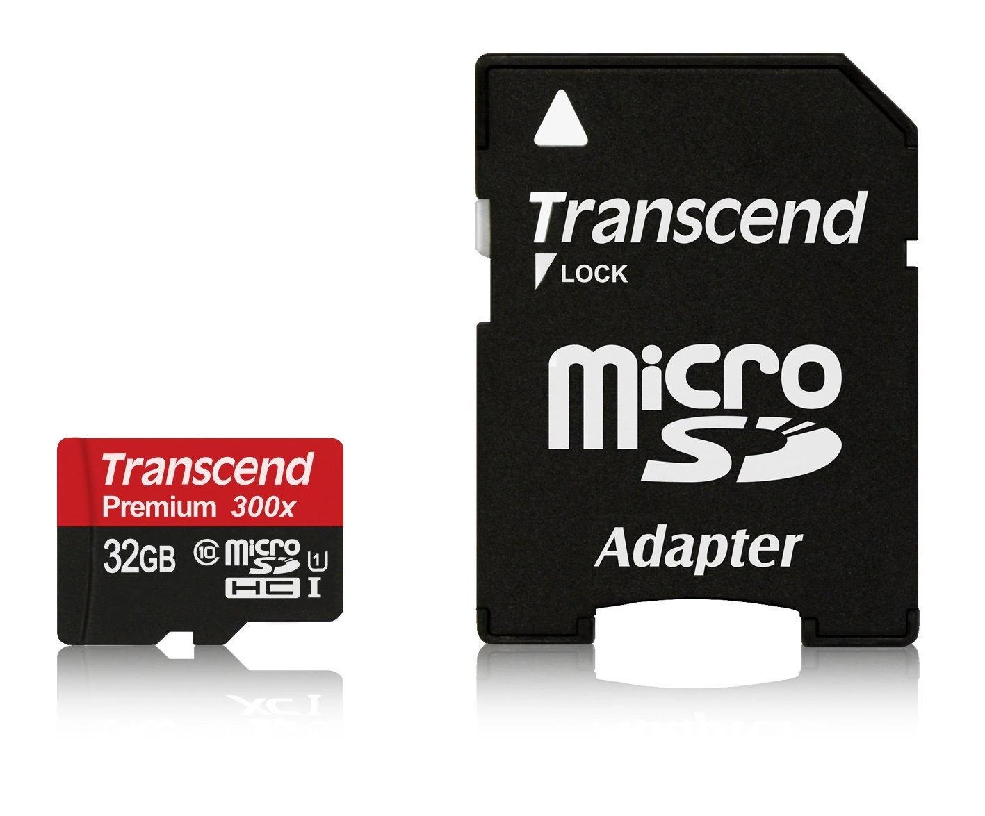 Atminties kortelė TRANSCEND 32GB Micro SDHC Class 10 UHS-I su adapteriu