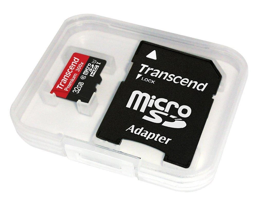 Atminties kortelė TRANSCEND 32GB Micro SDHC Class 10 UHS-I su adapteriu