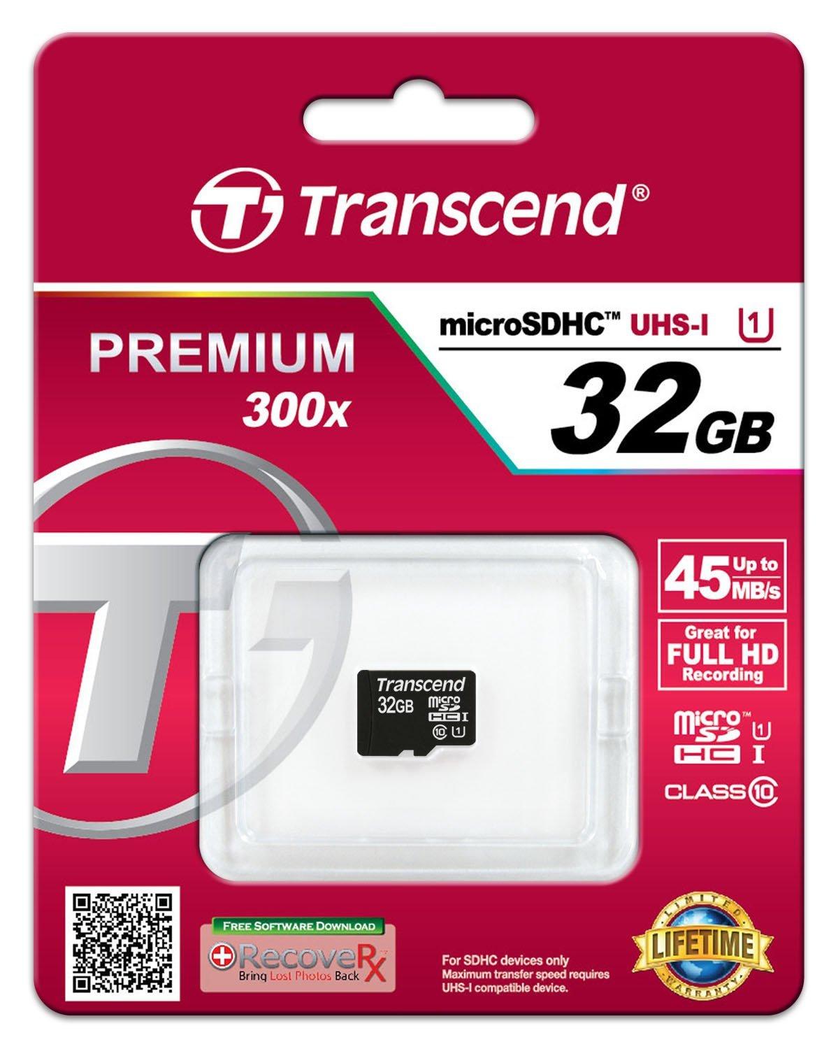 Atminties kortelė Transcend micro SDHC 32GB UHS-I/CLASS10 TS32GUSDCU1